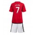 Manchester United Mason Mount #7 Dětské Oblečení Domácí Dres 2023-24 Krátkým Rukávem (+ trenýrky)
